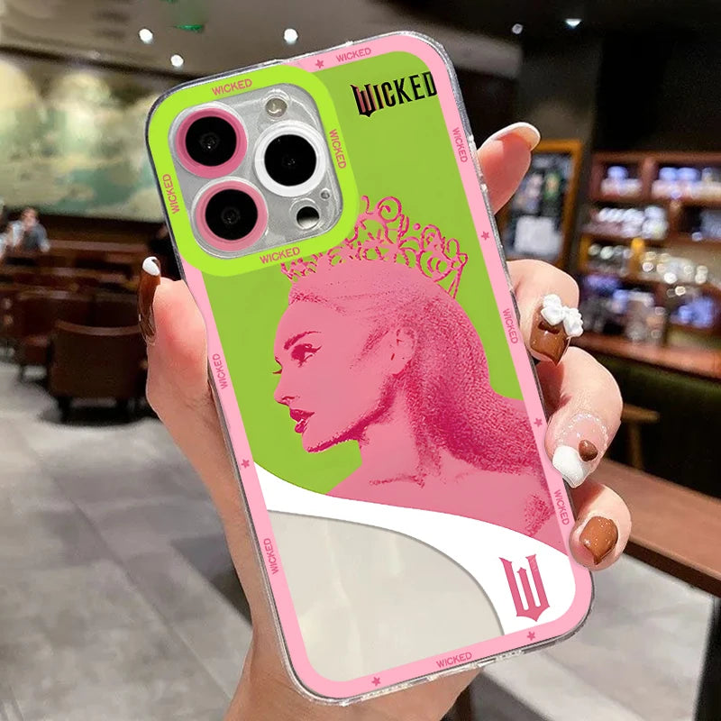 W-Wicked Part One Movie G-Glinda Phone Case For iPhone 16e 16 15 14 13 12 11 Mini Pro Max X XR XSMax 8 Plus Soft TPU Back Cover - YourGiftIdeasUK