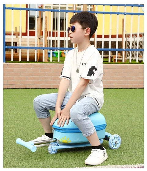 Kids Scooter Suitcase on Wheels - YourGiftIdeasUK