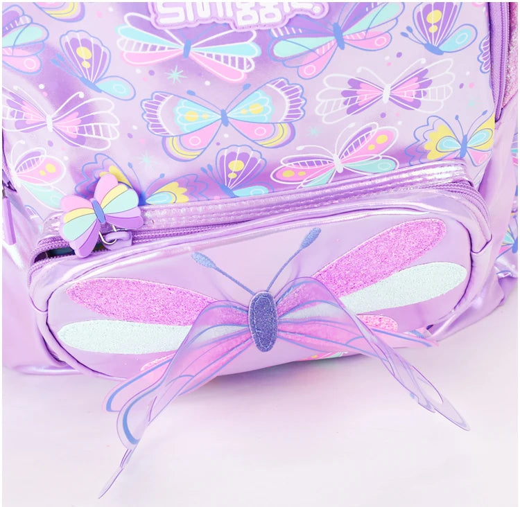 Butterfly Breeze Large Capacity School Backpack