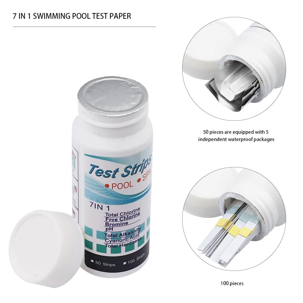 SwimSafe Pool & Spa pH Test Strips - 50/100 Pack