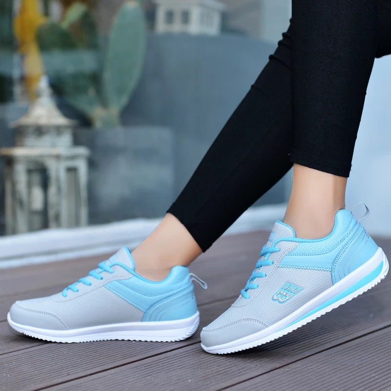 Women's Comfortable Golf Shoes, White Gray Girls' Outdoor Running Shoes, Women's Classic Casual Walking Shoes