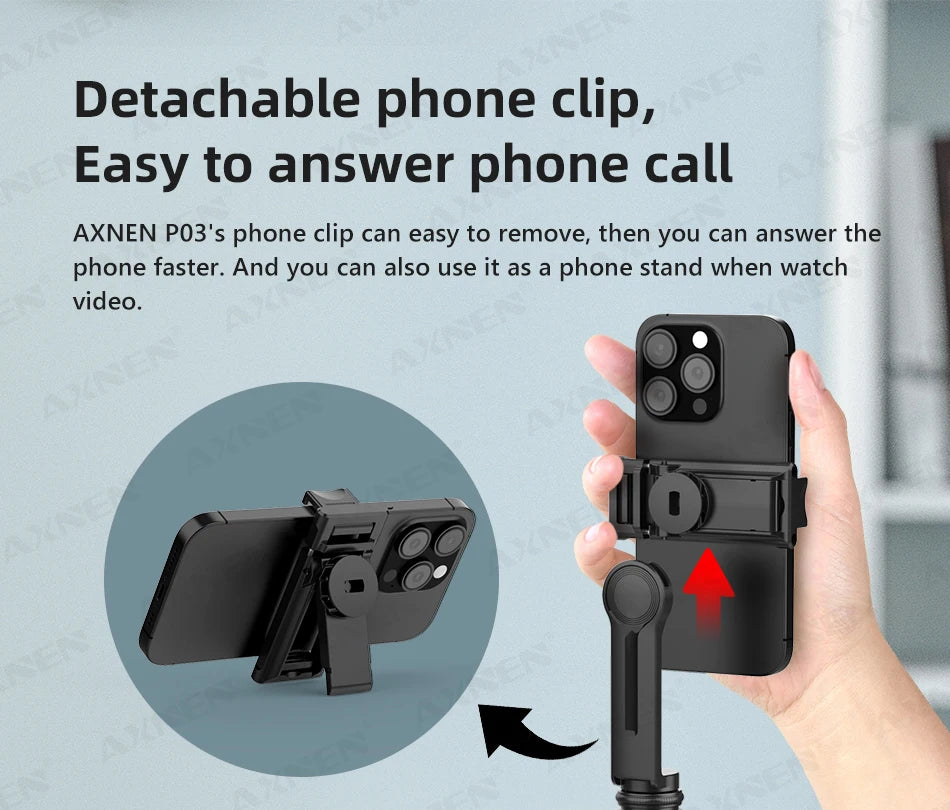 Smart Auto Face Tracking Desktop AI Gimbal for Smartphone & Action Camera 360 Rotation Follow Focus Vlog Kit, Option with Tripod
