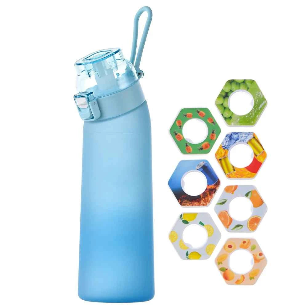 650ML Scent Flavored Water Bottle Scent Water Cup Sports Bottle with 7 Flavor Pods Air Water Up Bottle for Travel Hiking