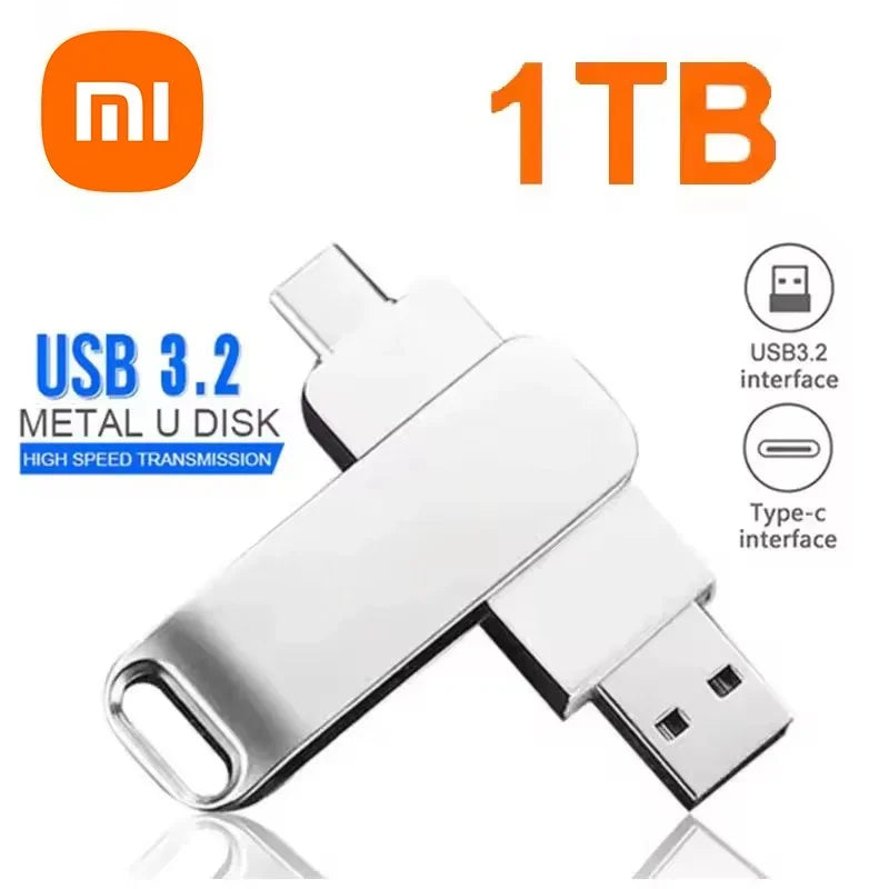 Xiaomi 16TB USB 3.2 Flash Drives High Speed Transfer Metal Pendrive Memory Card Pendrive Flash Disk Memoria Waterproof Stick NEW