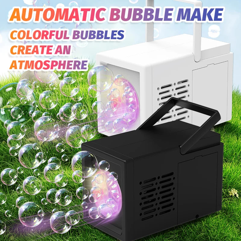 10 hole fully automatic bubble blowing handheld electric bubble machine - YourGiftIdeasUK