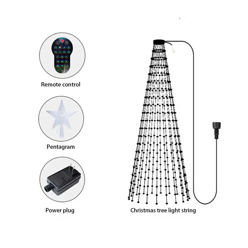 2.1M LED Christmas Tree Decorative Light Lntelligent IDeal LED APP Application Control DIY Lmage Light String for Quick Shipping - YourGiftIdeasUK