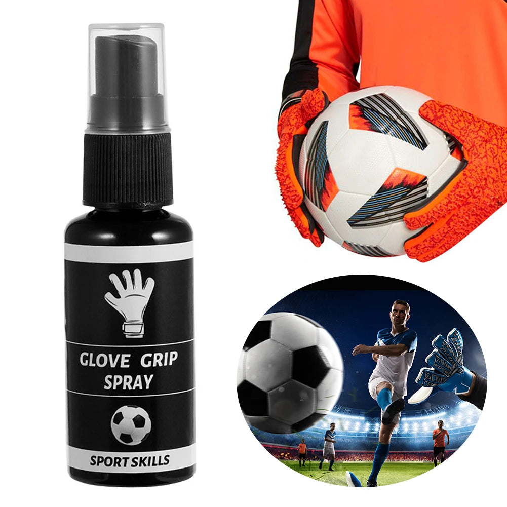 Goalkeeper Glove Grip Spray Goalkeeper Gloves Glue Anti Slip Latex Gloves Spray Enhance Sticky for Wet Conditions