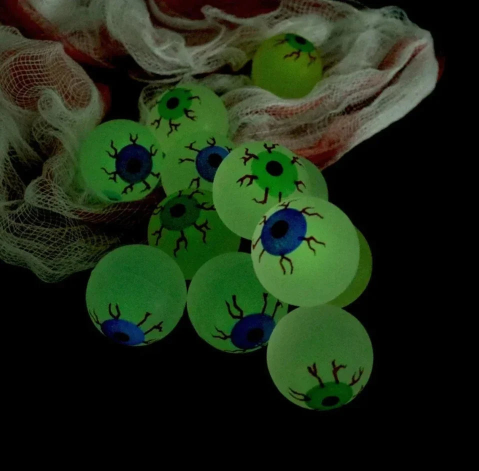 5-10-20pcs Glow in The Dark Eyeball 32MM Bouncy Ball - YourGiftIdeasUK