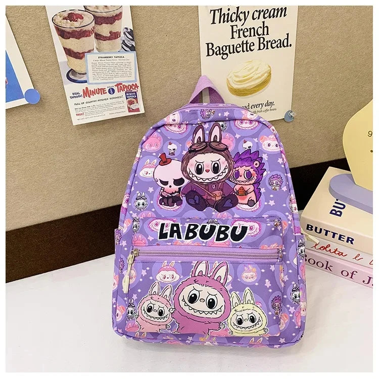 New Large Capacity Children's Backpack Lovely Primary School Student Bag Kindergarten Double Shoulder Bag Bubble Mart Bag