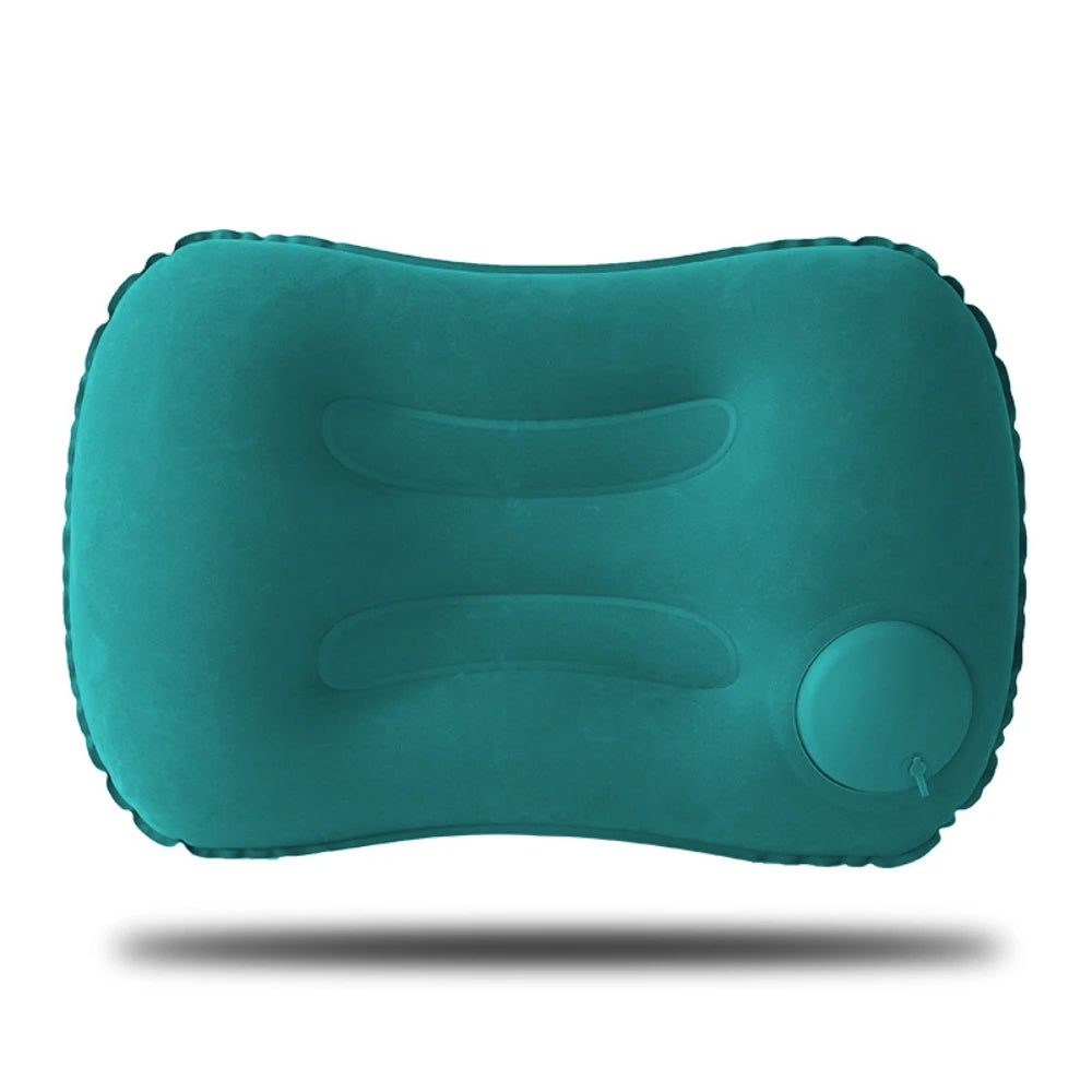 Camping Inflatable Pillow Outdoor Portable Pillow Pool Pillow LIghtweight Soft Car Pillow for Neck and Lumbar Support