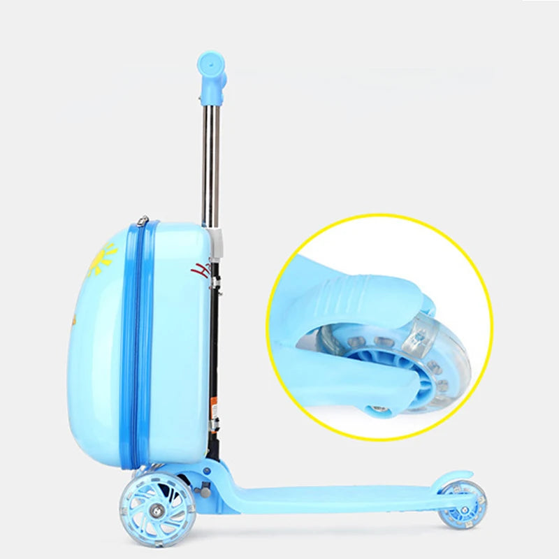 Kids Scooter Suitcase on Wheels - YourGiftIdeasUK