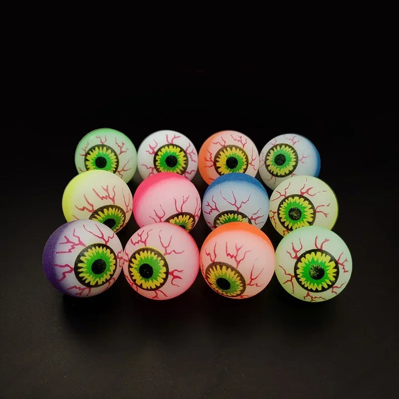5-10-20pcs Glow in The Dark Eyeball 32MM Bouncy Ball - YourGiftIdeasUK