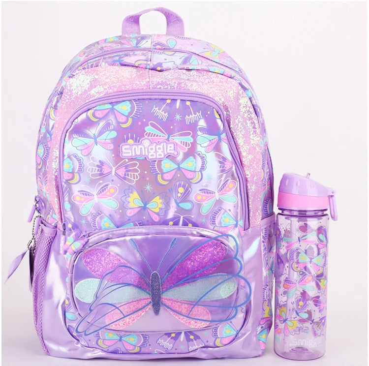 Butterfly Breeze Large Capacity School Backpack