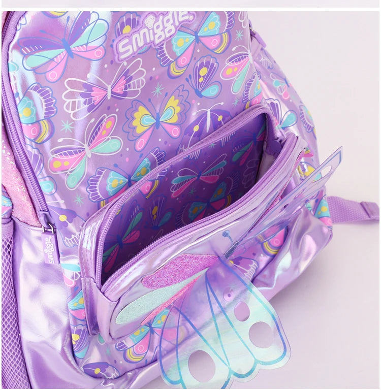 Butterfly Breeze Large Capacity School Backpack