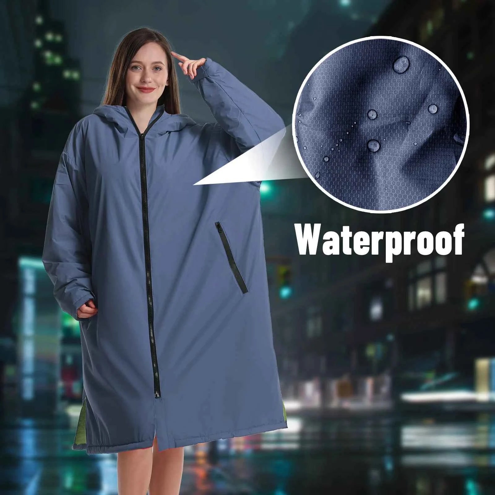 Mutao Ultra-Soft Waterproof Quick-Dry Changing Robe - Rapid Drying, Soft and Cozy - Perfect for Swimming, Surfing, Diving