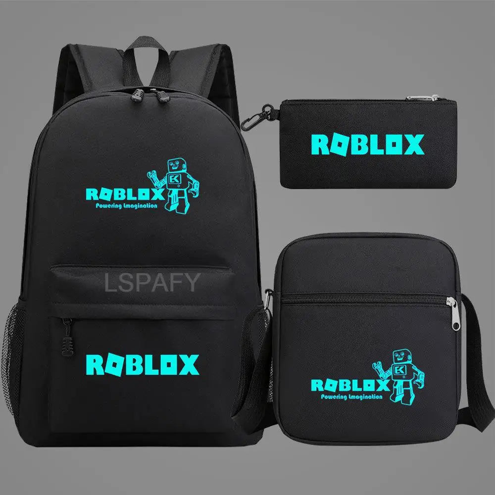Luminous Cartoon Backpack Set for Kids & Adults