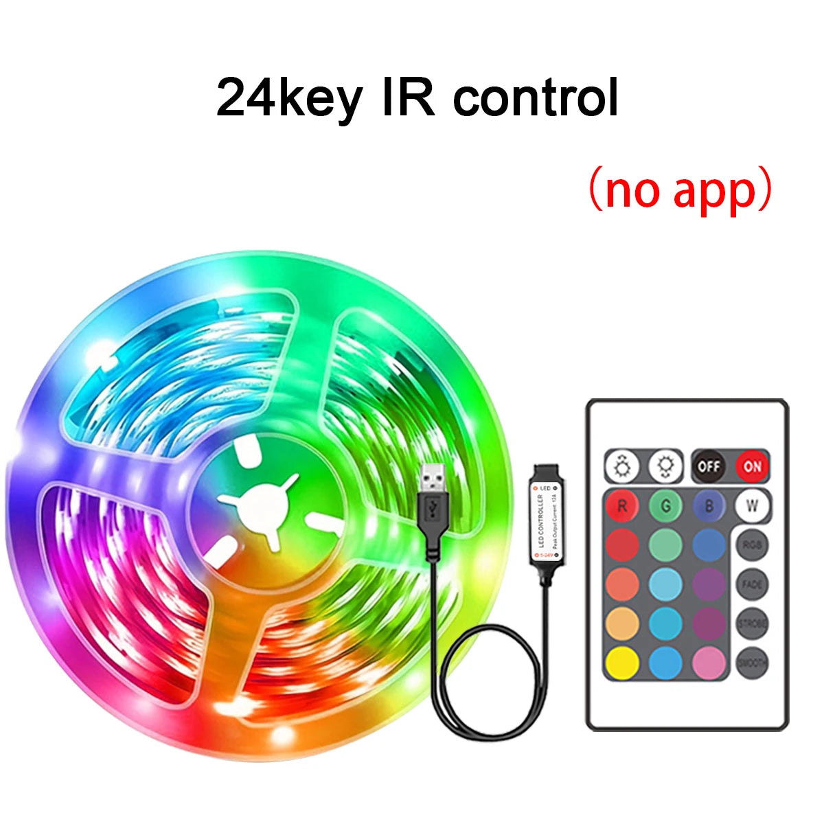 RGB Led Strip Lights 5m 10m 20m 30m Led Room Light with APP Control Flexible Ribbon Luces Led Tape for Room Bedroom Decoration - Your Gift Ideas