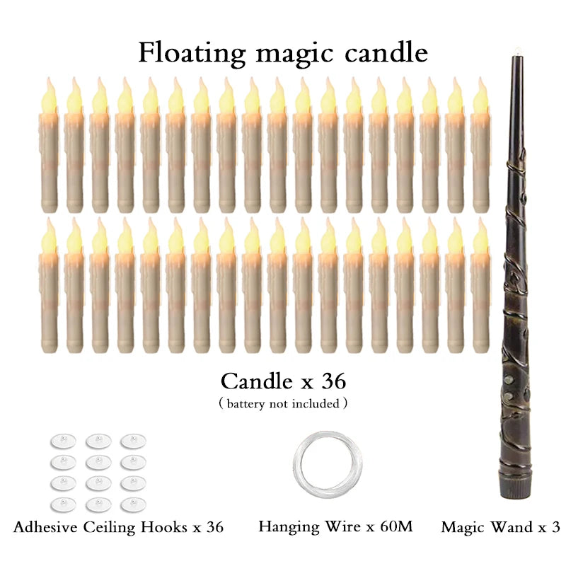 Halloween LED Floating Candles Magic Wand - YourGiftIdeasUK
