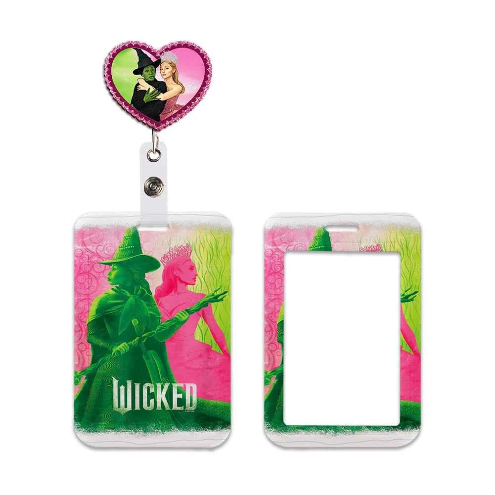 Wicked Glinda and Elphaba Women Lanyards ID Badge Holder Strap Work Card Bus Access Card Holder Keychains Accessories