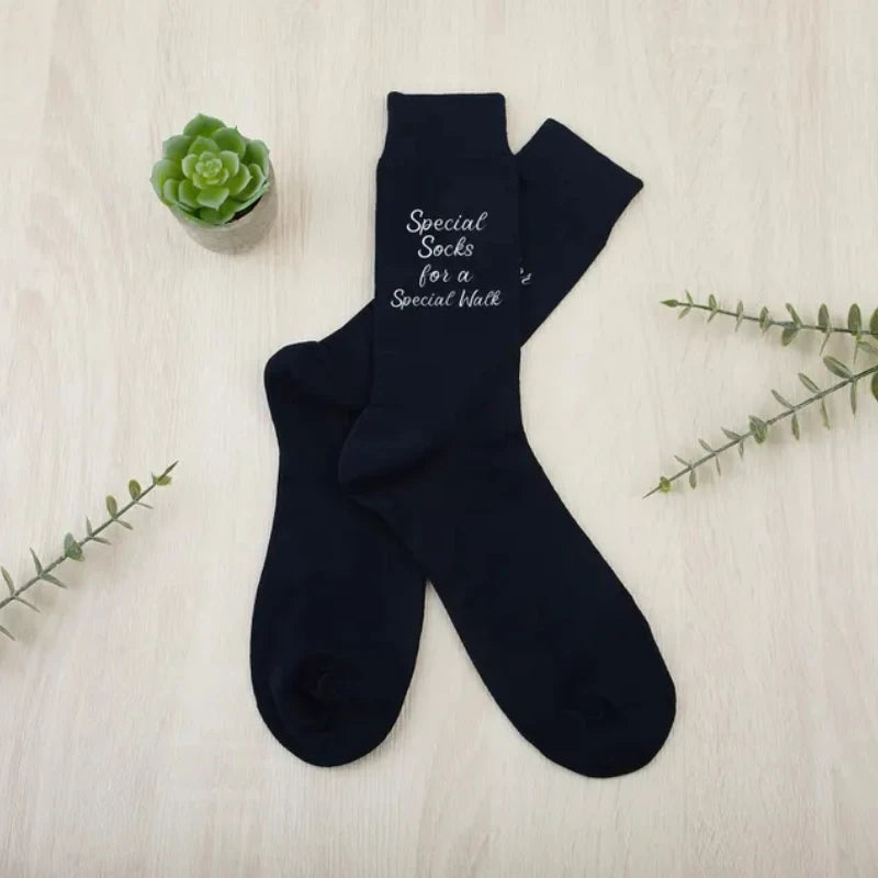 Special Socks Wedding Party Socks Father of The Bride Gift Wedding Day Decoration Supplies Gifts Black Father of The Bride Socks