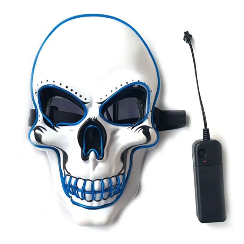 Halloween Horror Skull Mask LED Cold Light Mask - YourGiftIdeasUK