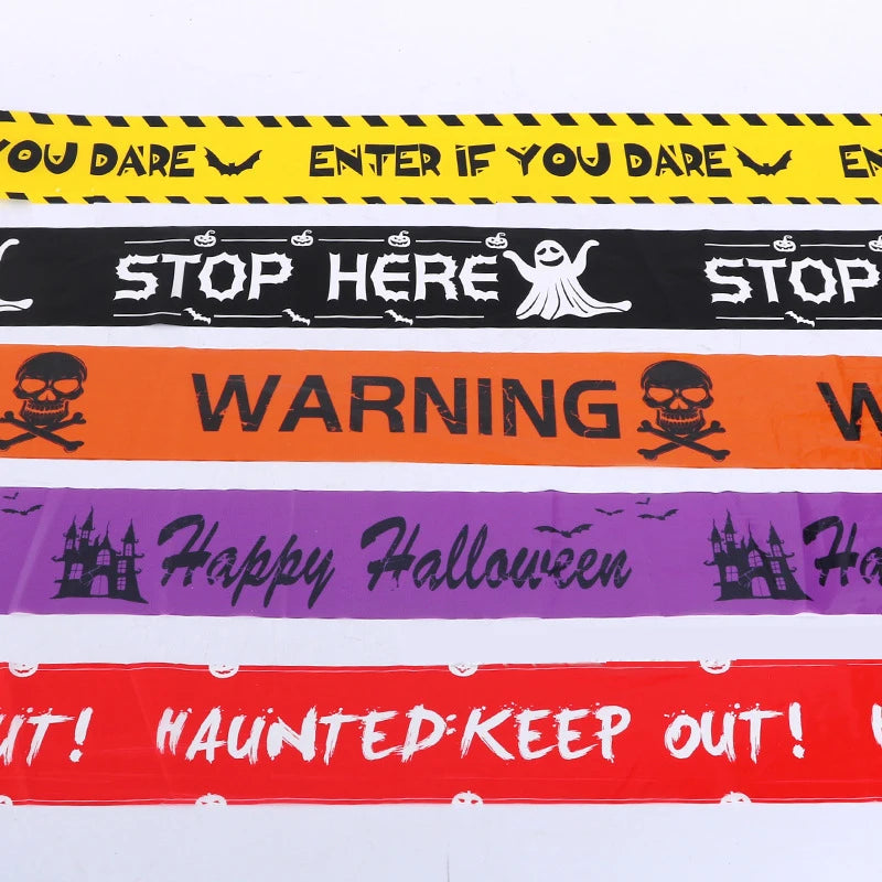 NEW 1PC Halloween Props Window Prop Warning line - YourGiftIdeasUK