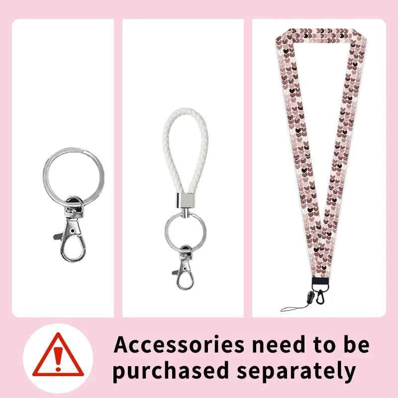 Wicked Glinda and Elphaba Women Lanyards ID Badge Holder Strap Work Card Bus Access Card Holder Keychains Accessories