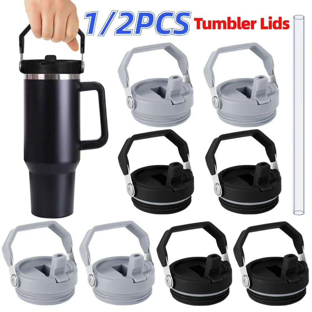 1/2PCS Sealing Bottle Cover for Stanley 20/30/40oz Spill Proof Replaceble Tumbler Flip Straw Lid Water Cups Replacement Cover