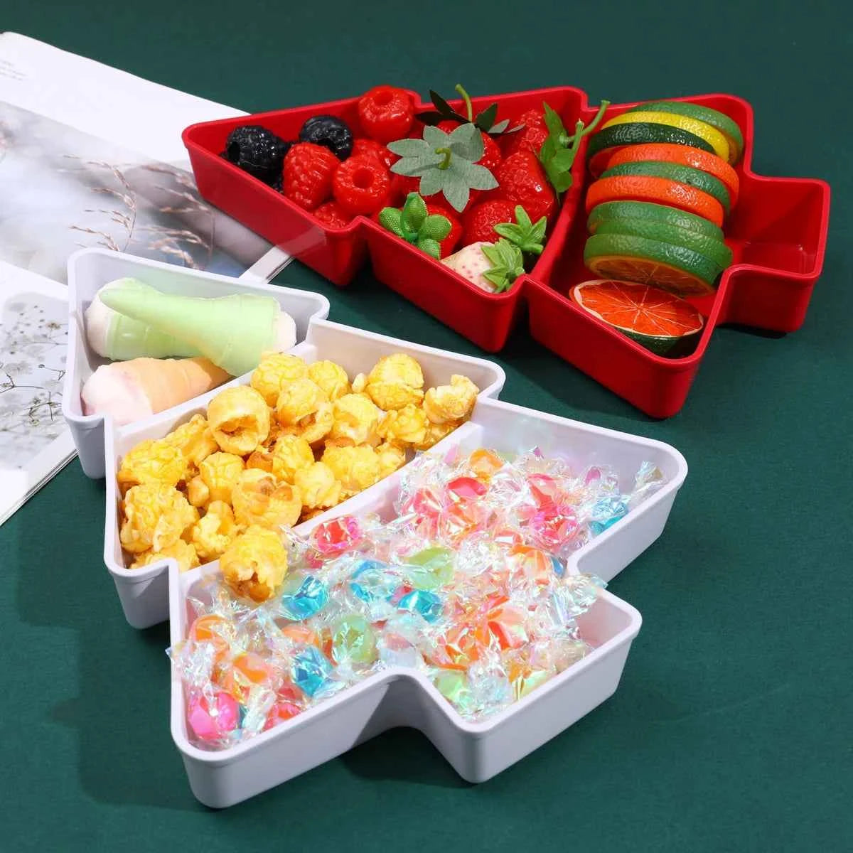 Christmas Tree Fruit Plate Merry Christmas Party Decorations For Home 2025 Navidad Noel Natal Xmas Gifts Happy New Year 2026