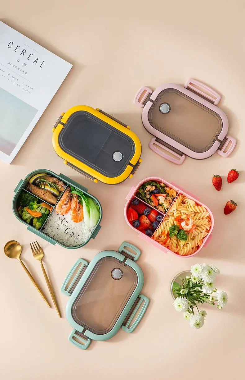 KPop Demon Hunters Portable Bento Lunch Boxs Girl Boy Compartment Fruit Food Boxs Microwave Lunch Box Picnic Fresh Box Gift - YourGiftIdeasUK