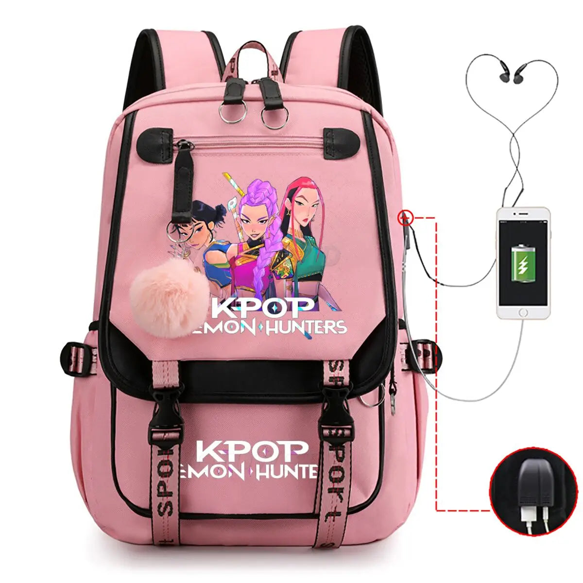 KPop Demon Hunters School Bags for Student Teens Girls Girls Backpack Women Laptop Backpack Outdoor Travel Bagpacks High Quality