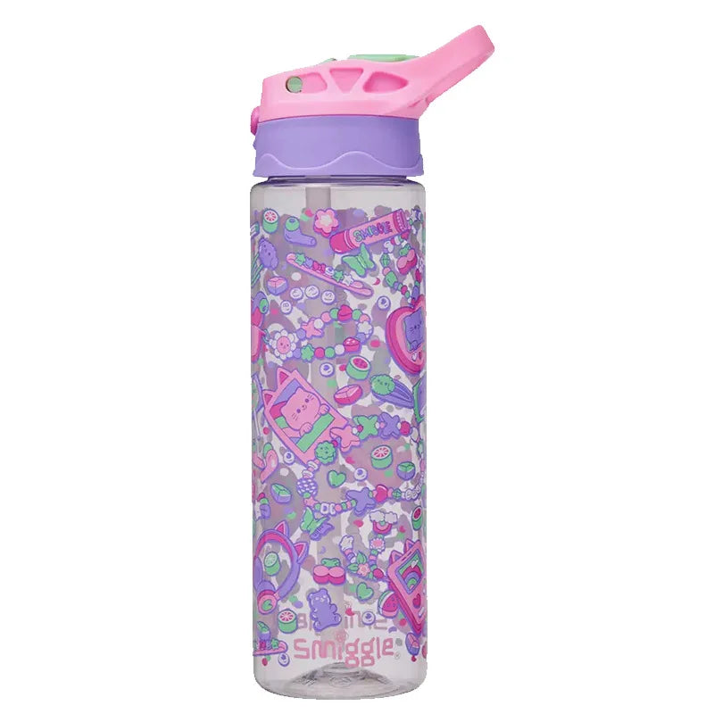 Smiggle Aussie Straw Bottle - Large Capacity