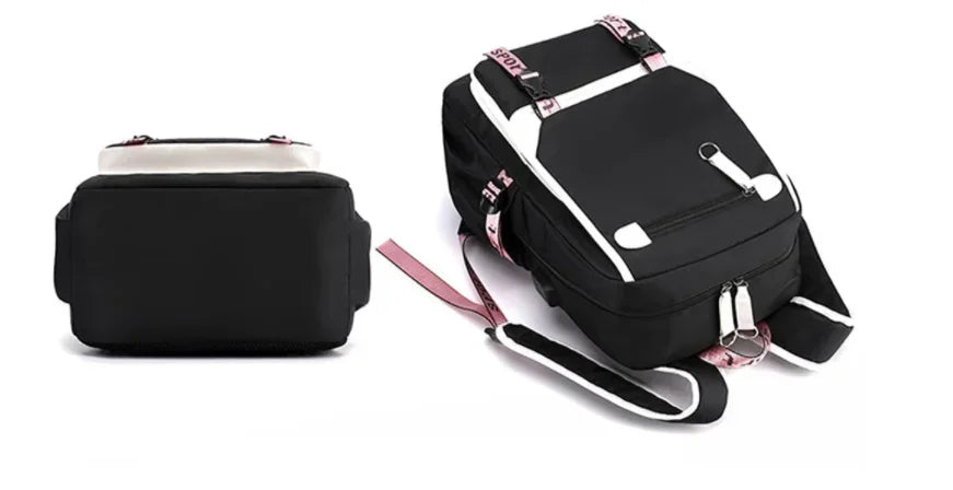 School Backpack for Students KPop Demon Hunters Daily Bagpack 2025 Hot Movie Print Backpacks for Girl Boy Laptop Usb Port Bag