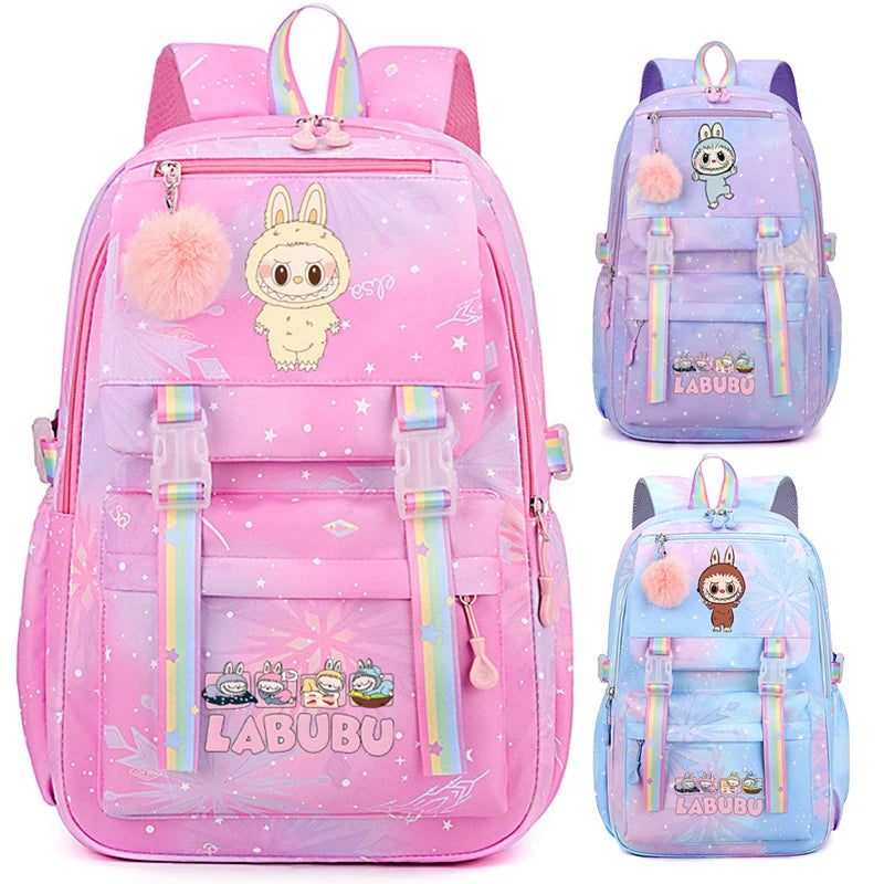 Anime Cute Printed Backpack Teenger Student Kid Girl Boy Schoolbag Bookbag Women Large Capacity Waterproof Schoolbag Travel Bag
