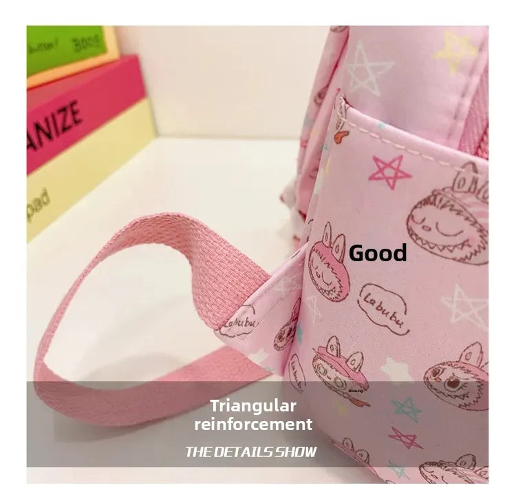 New Large Capacity Children's Backpack Lovely Primary School Student Bag Kindergarten Double Shoulder Bag Bubble Mart Bag