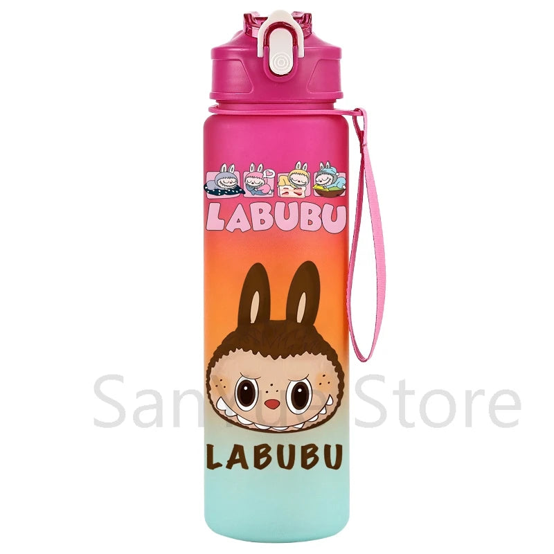 750Ml Cartoon Printed Large Capacity Water Bottle Teenger Student Drinking Portable Cartoon Outdoor Sport Water Cup Kid Gift