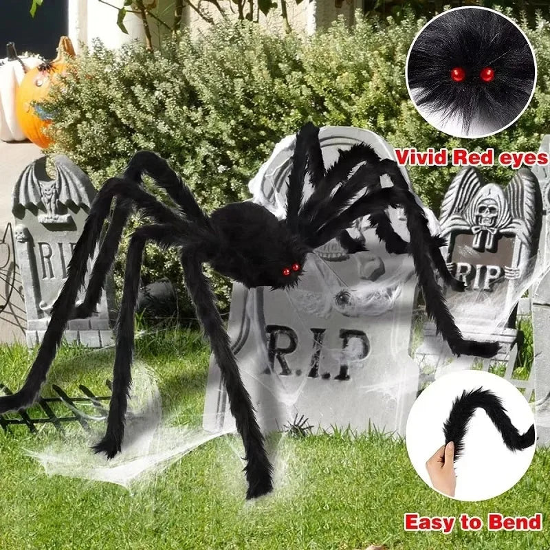 Halloween Big Plush Spider Horror Halloween Decoration - YourGiftIdeasUK