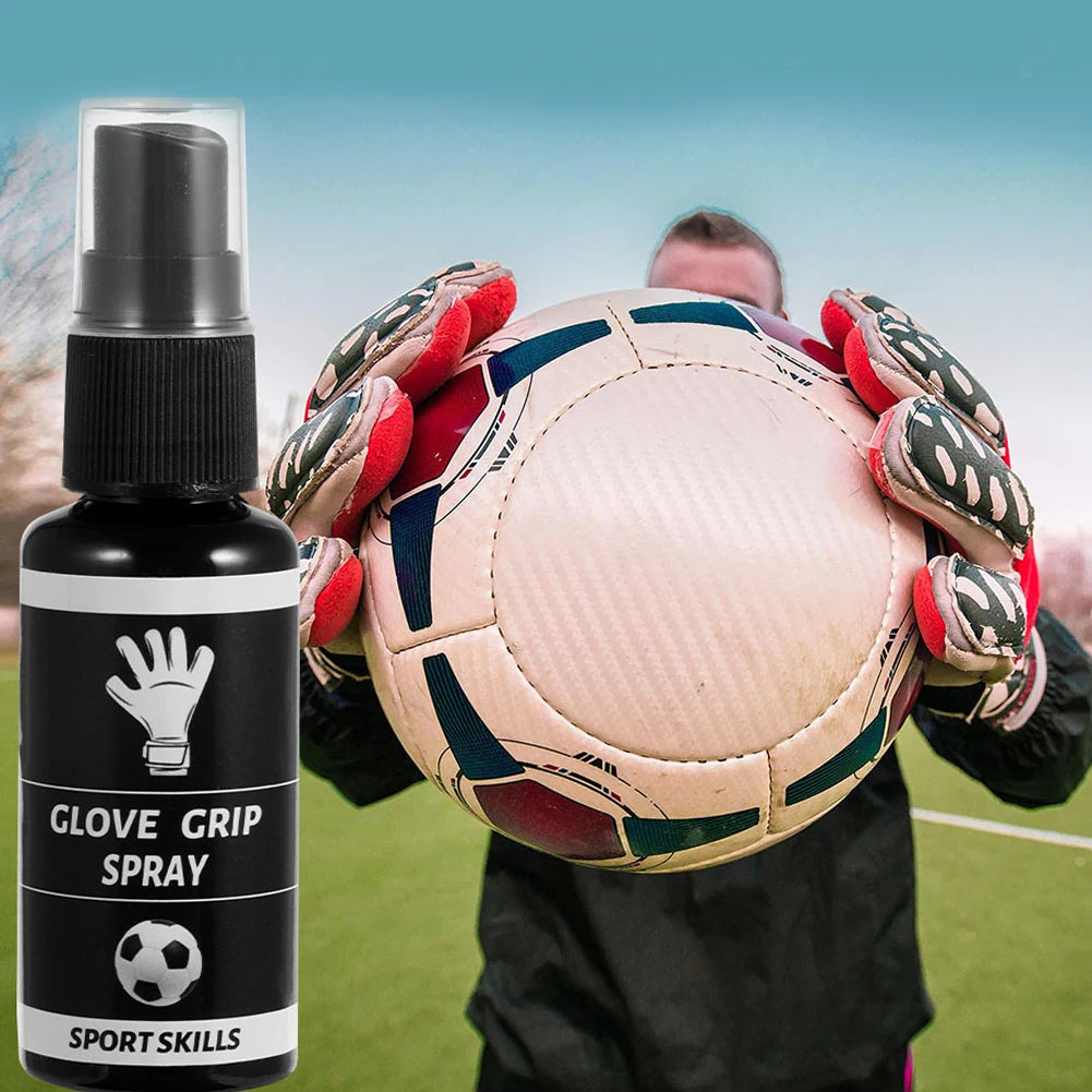 Goalkeeper Glove Grip Spray Goalkeeper Gloves Glue Anti Slip Latex Gloves Spray Enhance Sticky for Wet Conditions
