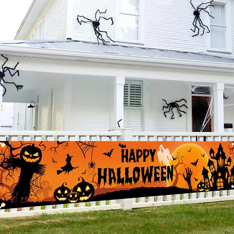 Ghost Halloween Pumpkin Banner - YourGiftIdeasUK