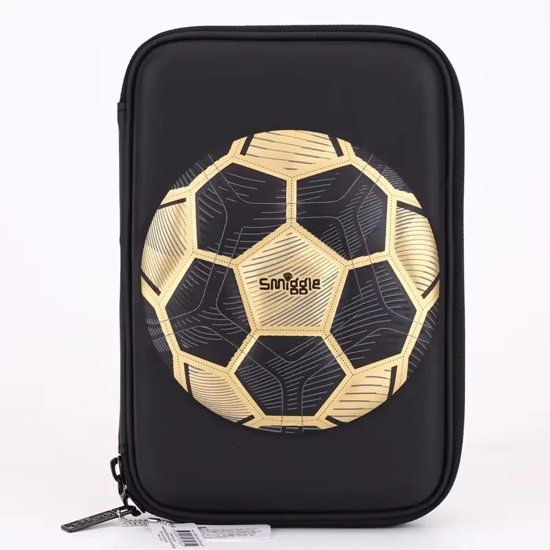 Australian Smiggle Gold Football Children Students Lightweight Large Capacity Pupil Backpack Water Cup Pen Bag Children Gift