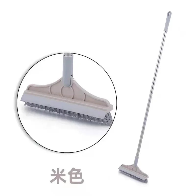 Household Cleaning Brush Floor Scrub Bathroom Cleaning Tools Silicone Scraper Toilet Brush Rotary Brush for Cleaning Tile Tools