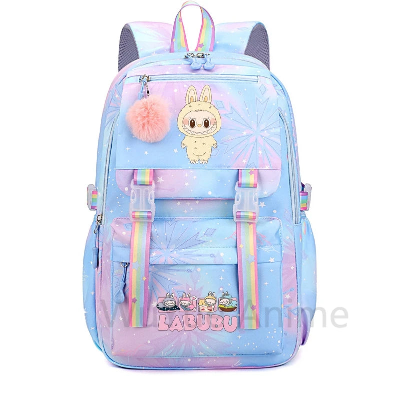 Anime Cute Printed Backpack Teenger Student Kid Girl Boy Schoolbag Bookbag Women Large Capacity Waterproof Schoolbag Travel Bag
