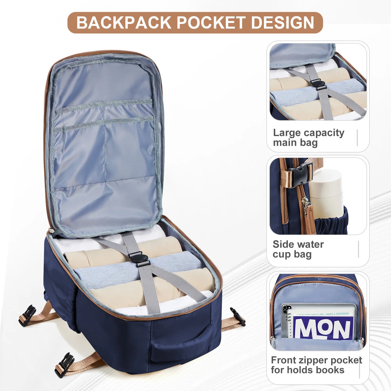 Men Travel Backpack  Airplane Bag Hand Luggage Wizzair 40x30x20 Carry-Ons Laptop Backpack Women Cabin Bags, School Backpacks