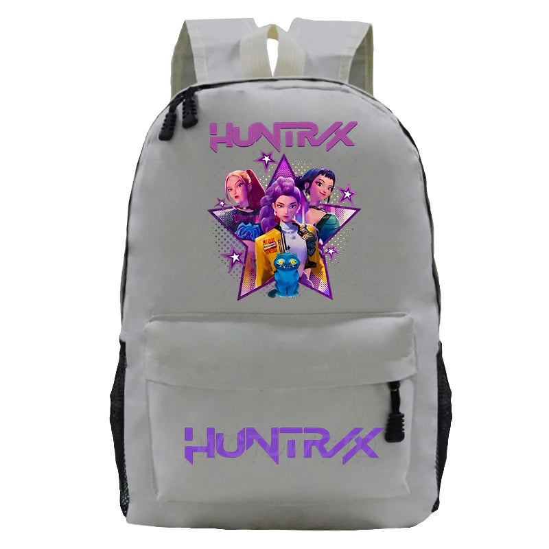 Kpop Demon Hunters Huntrix Backpack Children Teeneger Schoolbags Student Bag Large Capacity Bag Girls Boys Anime Book Bags Gifts