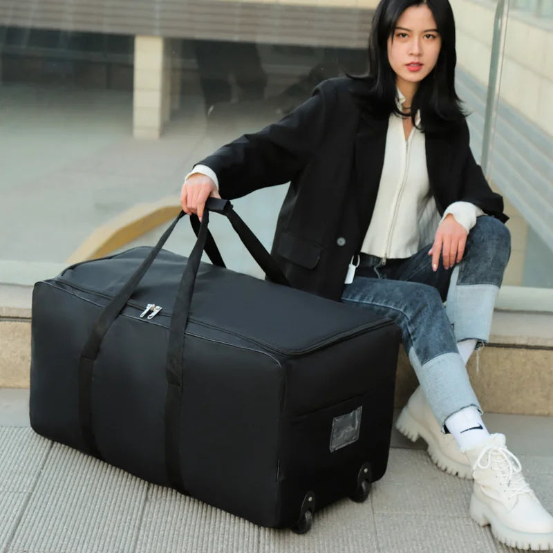 Foldable Wheel Bags Luggages Storage Bag with Wheels - YourGiftIdeasUK