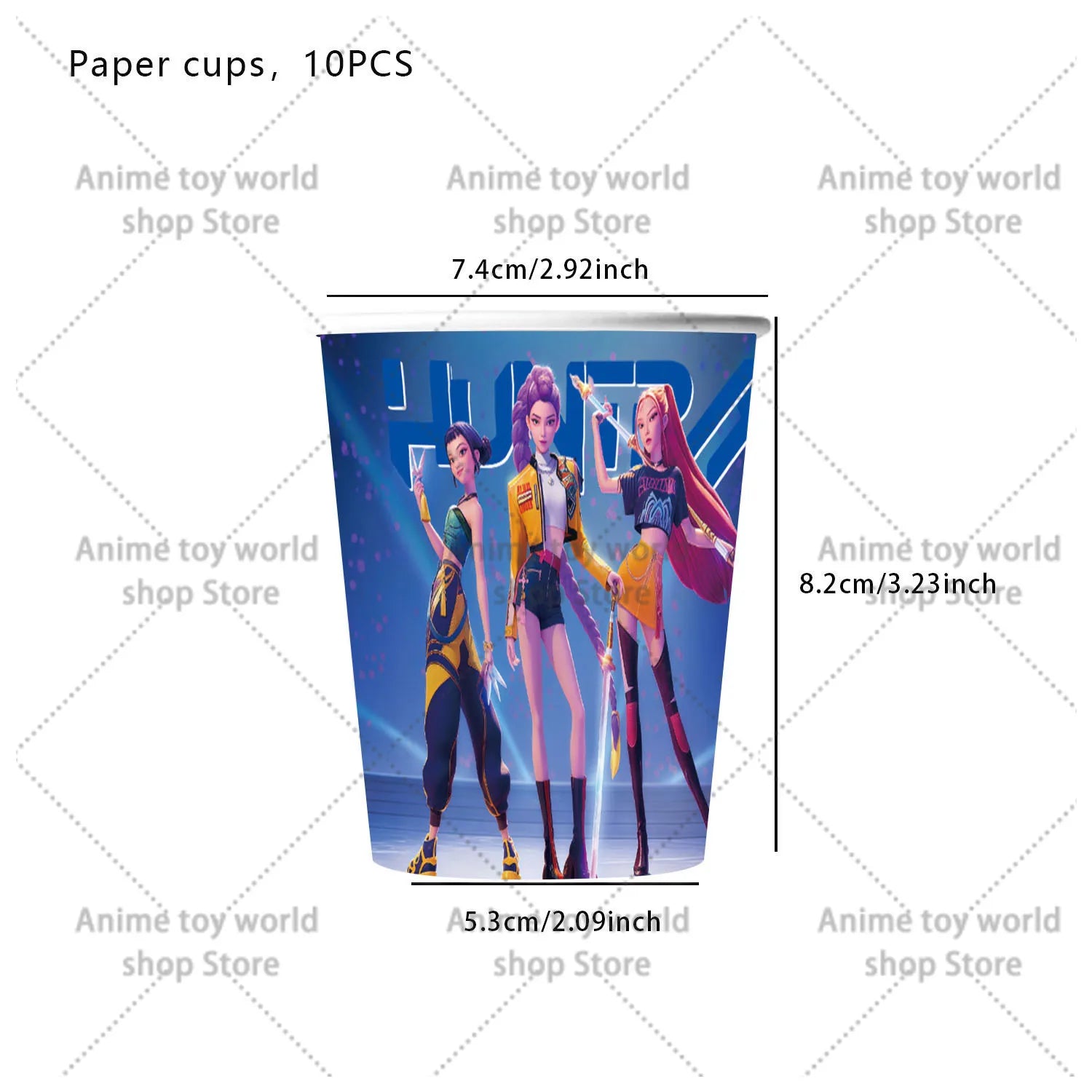 Birthday Decoration Set K Pop Demon Hunters Birthday Tablecloth Cup Plate Baby Shower Party Favors Kids Party Supplies Gift - YourGiftIdeasUK