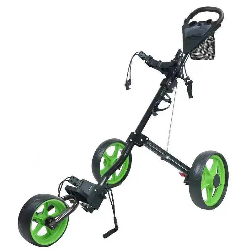 Golf Push Cart with Brake Multi-function Scoreboard Three-wheel Folding Cart Aluminum Alloy Trolley - YourGiftIdeasUK
