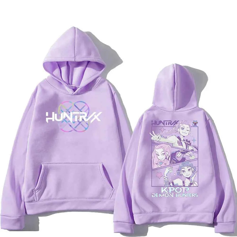 KPop Demon Hunters Hoodies Merch Kpop Men Women Sweatshirt Fashion Versatile Streetwear Oversized Y2K Pullovers Trends Anime Top