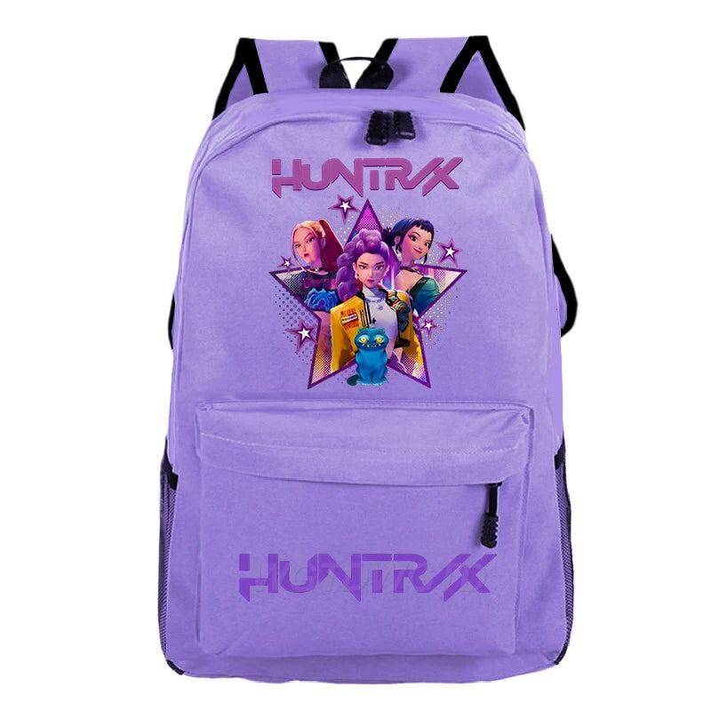 Kpop Demon Hunters Huntrix Backpack Children Teeneger Schoolbags Student Bag Large Capacity Bag Girls Boys Anime Book Bags Gifts