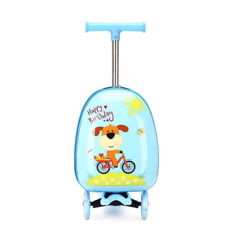 Kids Scooter Suitcase on Wheels - YourGiftIdeasUK